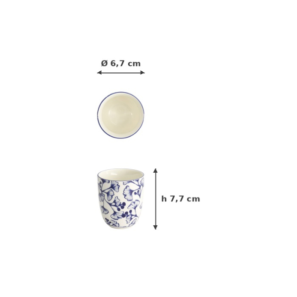 Tea Cup Flora Japonica Gingko, Porcelain, 170 ml, Item No. 16724
