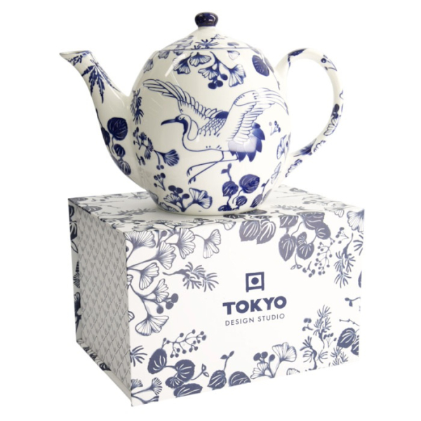 Teekanne Flora Japonica Blau/Weiß, Porzellan, 1,3 l, Art.-Nr. 16729