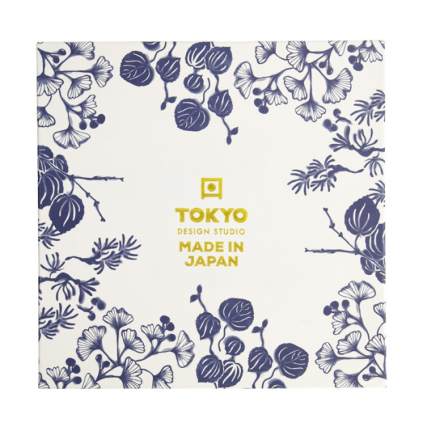 Teller-Set Flora Japonica Blau/Weiß in Geschenkbox, 4-tlg., Porzellan, Ø 25,7 cm, Art.-Nr. 16853
