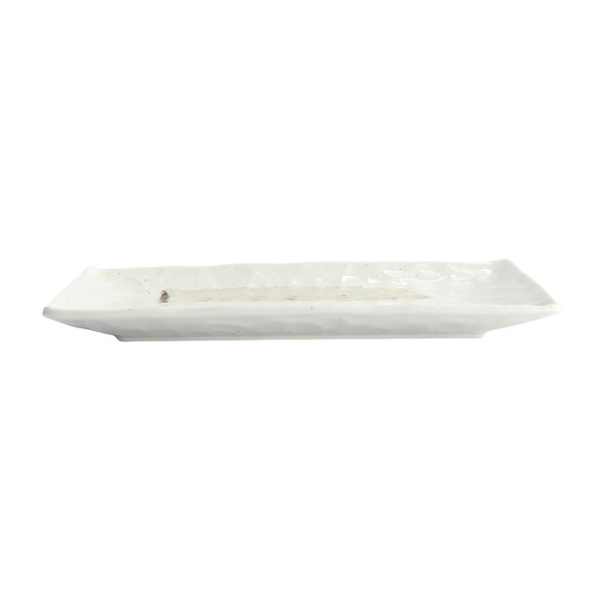 Servierplatte Mino Craft Weiß/Braun, Steinzeug, 31 × 17 cm, Art.-Nr. 16874