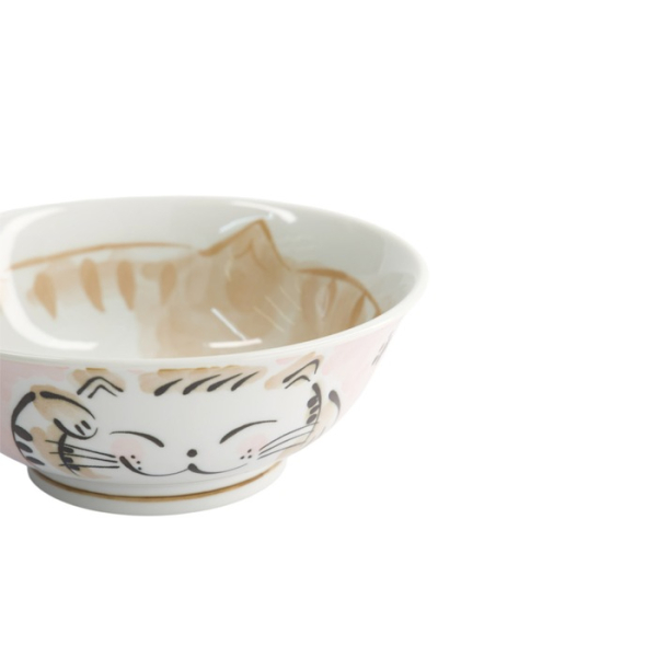 Reisschale Fuku Cat Neko Kawaii Rosa, Porzellan, 1 l, Art.-Nr. 16902