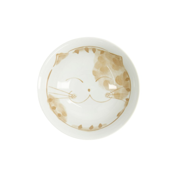 Rice Bowl Fuku Cat Neko Kawaii Green, Porcelain, 1 L, Item No. 16905