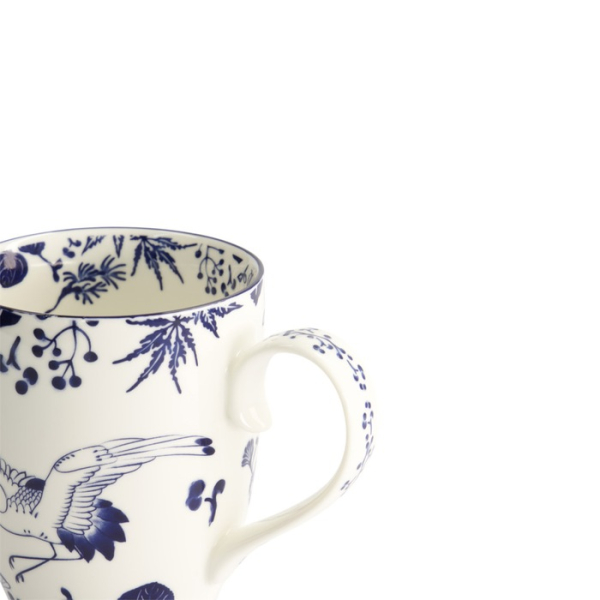 Mug Flora Japonica Crane Blue, Porcelain, 380 ml, Item No. 16973