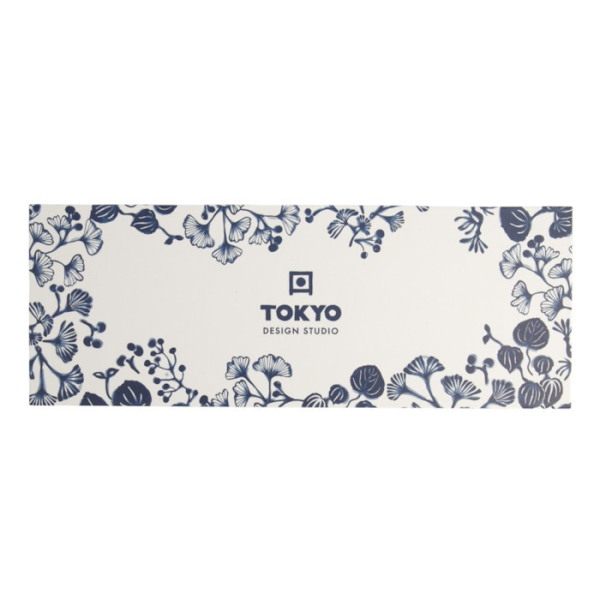 Cup and Saucer Set Flora Japonica Blue in a gift box, 8pcs, Porcelain, 250 ml, Item No. 16980