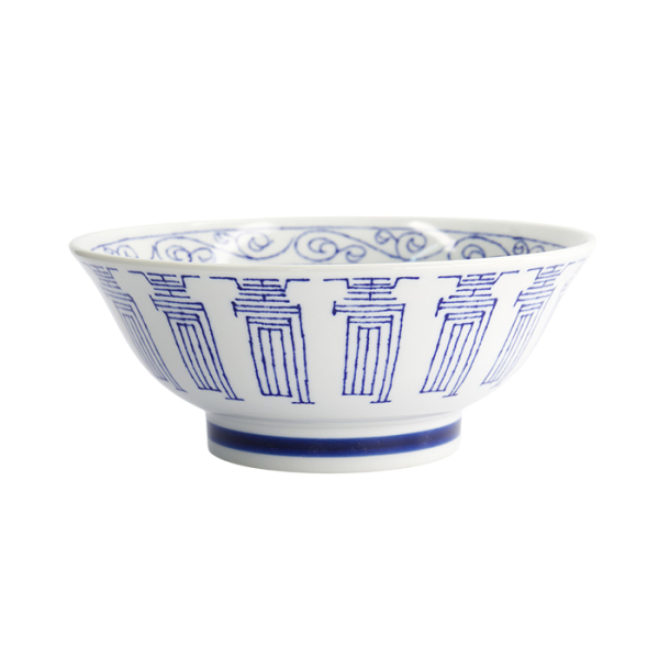 TDS, Ramen Bowl, Mixed Bowls Kotobuki Blue, Ø 21.5 x 9 cm, Item No. 17745