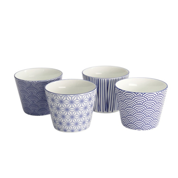 Tea Cup Set Nippon Blue, 4-piece, Porcelain, 180 ml, Item No. 17836