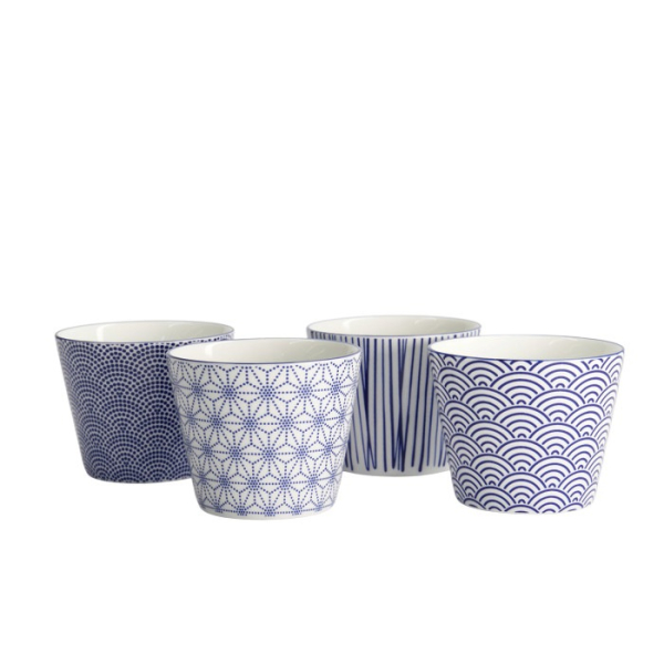 Tea Cup Set Nippon Blue, 4-piece, Porcelain, 180 ml, Item No. 17836