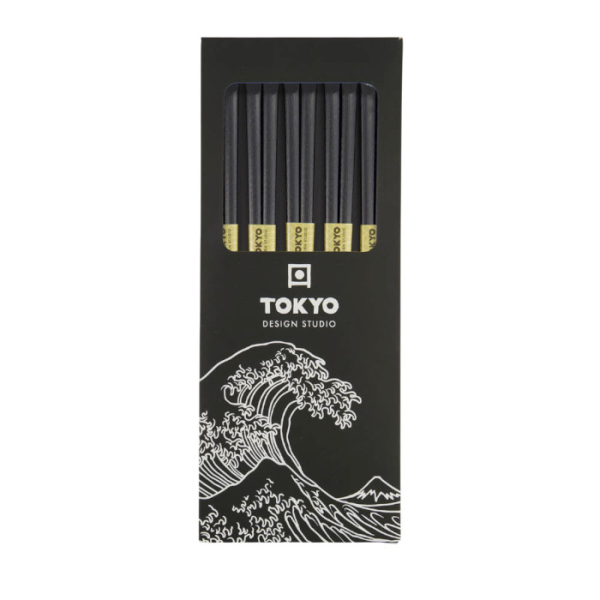 TDS, Chopstick Set, Polymer Glassfibre Tensoge shape A4, Kitchenware, 5 pair, 22 cm, Item No. 17934