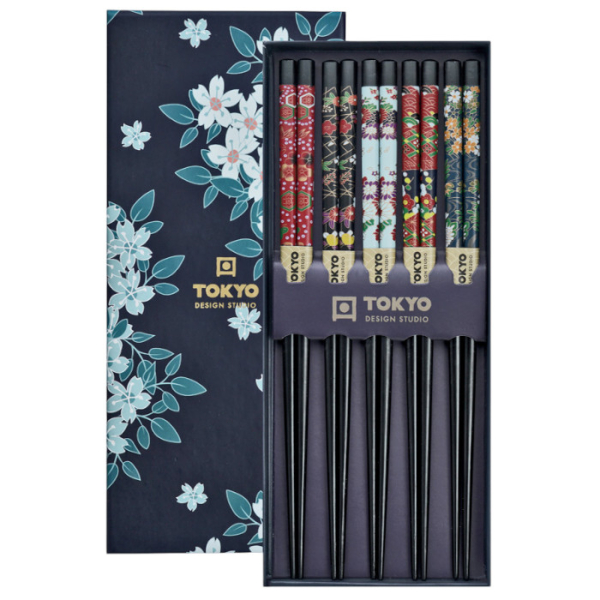 Cherry Blossom Blue Chopstick Set at Tokyo Design Studio