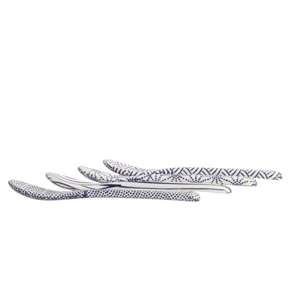 Löffel-Set Nippon Blue, 4-tlg., Porzellan, 13 cm, Art.-Nr. 17987