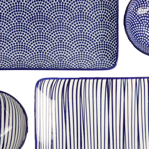 Tokyo Design Studio Set Da Sushi 6 Pezzi, Piatti E Ciotole Giapponesi, Confezione Regalo