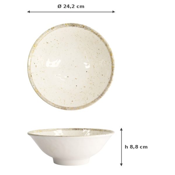 Ramen Bowl, Melamine, 1 L, Item No. 18223