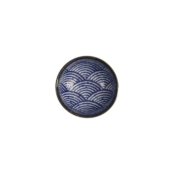 Bowl Aisai Seigaiha, Stoneware, 550 ml, Item No. 18573