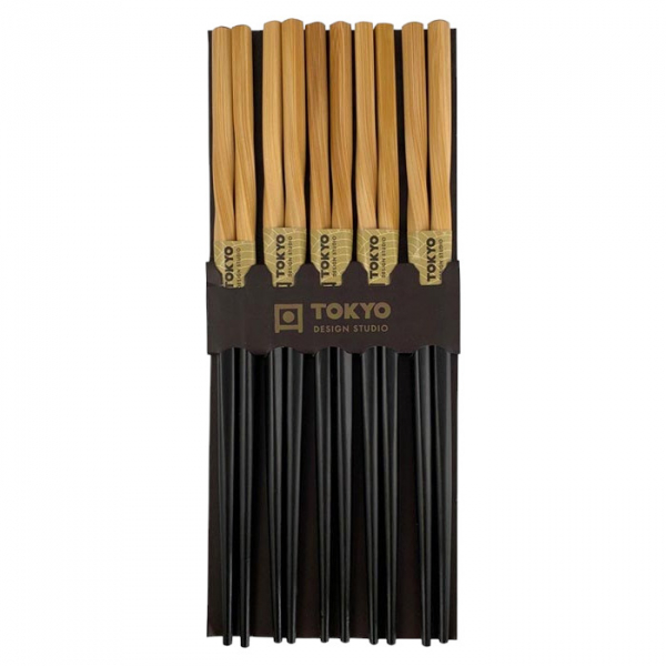 Black Twist Chopstick Set at Tokyo Design Studio 