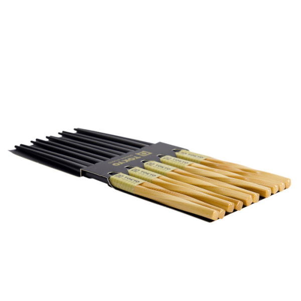 TDS, Chopstick Set, Black Twist, Kitchenware, 5 pair, 22 cm Item No. 18618