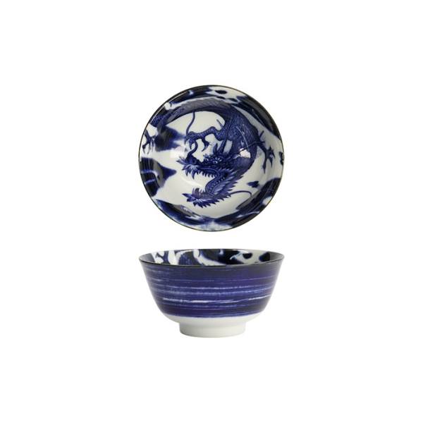 Bowl Japonism Dragon Blue, Porcelain, 350 ml