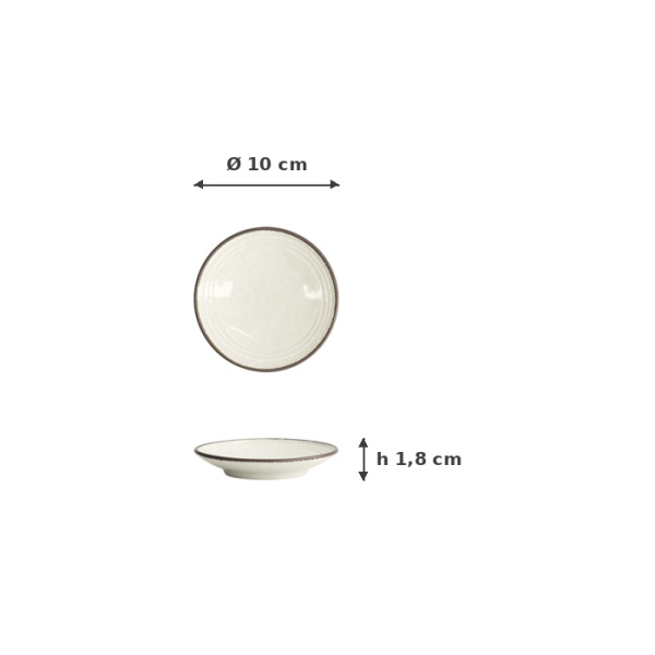 Plate Hime Kobiki Light Green, Stoneware, Ø 10 cm, Item No. 18862