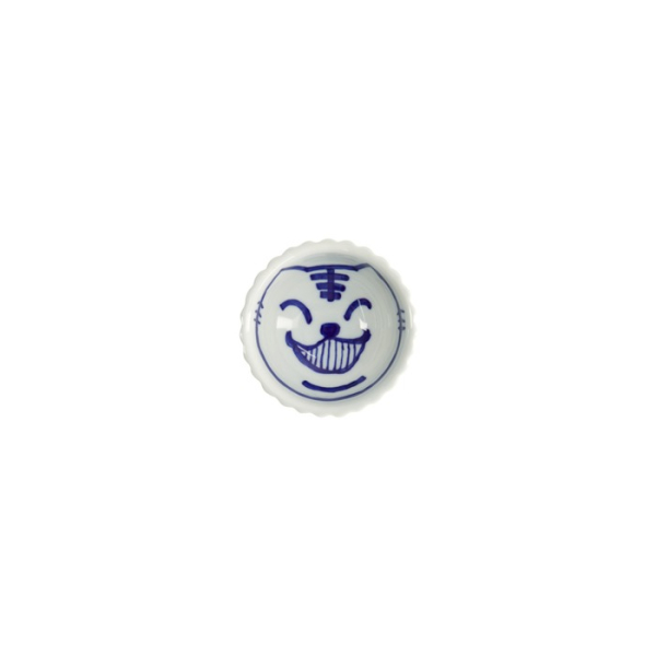 Sauce Bowl Neko Maruke Blue, White, Porcelain, 120 ml, Item No. 18973