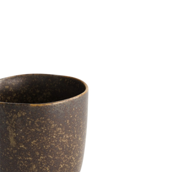 Cup Iga Matte Brown, Stoneware, 200 ml, Item No. 20327