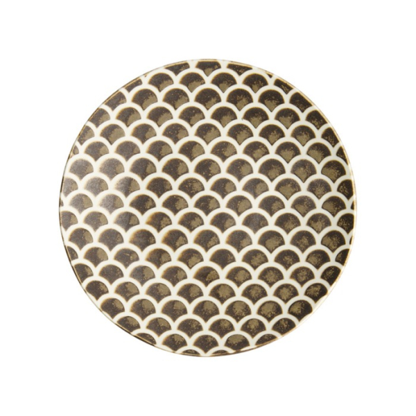 Teller Iga Matte Mermaid Braun, Steinzeug, Ø 25 cm, Art.-Nr. 20333