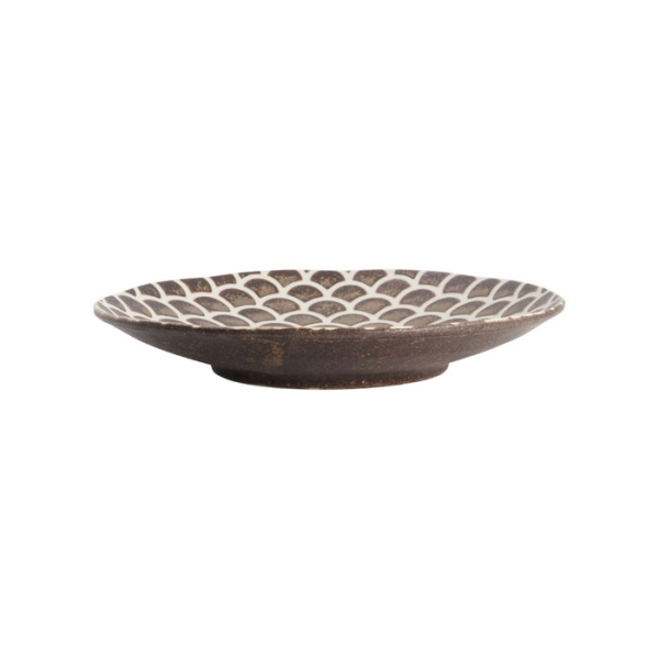 Teller Iga Matte Mermaid Braun, Steinzeug, Ø 25 cm, Art.-Nr. 20333