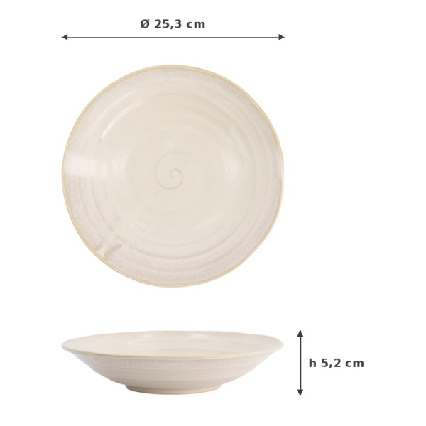 Bowl Titanium Matte White, Porcelain, Ø 25.3 cm, Item No. 20363