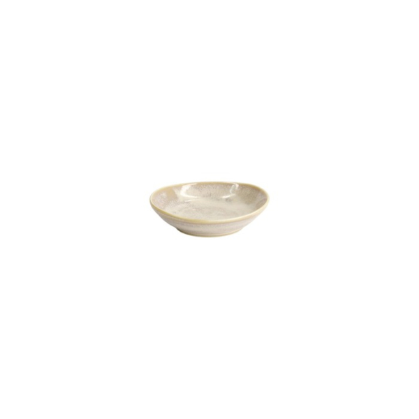 Oval Sauce Dish Titanium Matte White, Porcelain, 10 × 2.6 cm, Item No. 20366