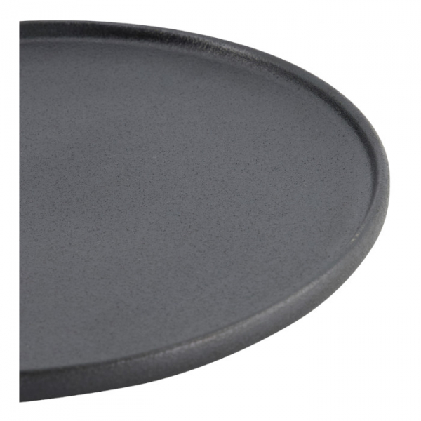 Ø 23.9x2.2cm Yuzu Black Round Plate with Rim  at Tokyo Design Studio (picture 6 of 7)