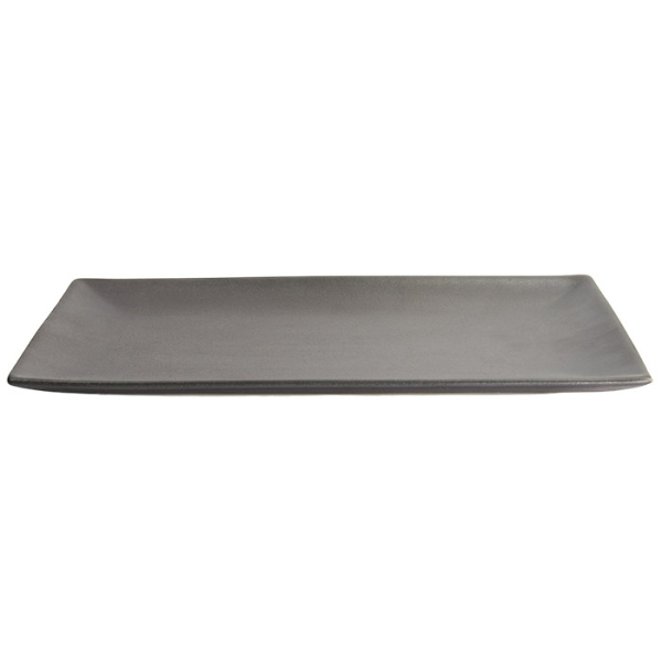 Ø 34.3x19.4x2.4cm Yuzu Black Rect. Plate at Tokyo Design Studio (picture 2 of 5)