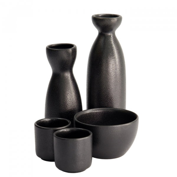 Yuzu Schwarz Sake-Flasche 17.5cm 220ml  Sake-Flasche bei Tokyo Design Studio (Bild 6 von 7)