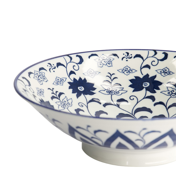 TDS, Ramen Bowl, Tokyo Blue, Mixed Bowls, Botan, Ø 25.4 x 7.8 cm 1600 ml, Item No. 20962