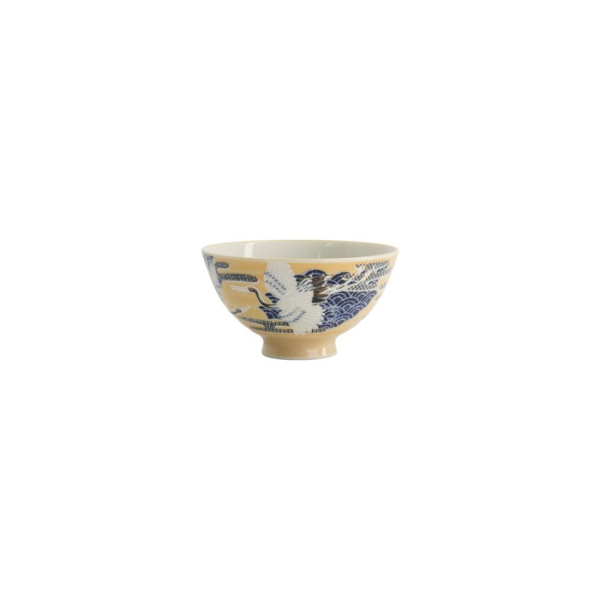 Rice Bowl Kawaii Crane Yellow, Porcelain, 300 ml, Item No. 20979