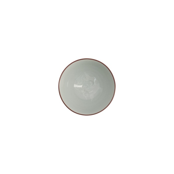 Rice Bowl Kawaii Carp Red, Porcelain, 300 ml, Item No. 20980