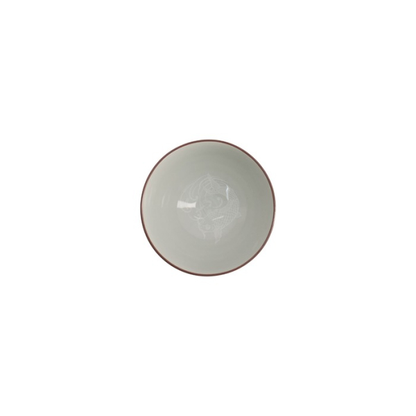 Rice Bowl Kawaii Carp Blue, Porcelain, 300 ml, Item No. 20981