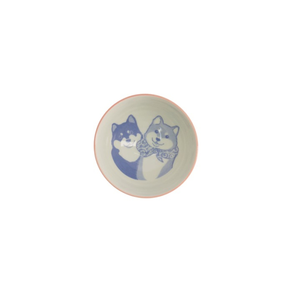 Rice Bowl Kawaii Shiba-Dog Pink, Porcelain, Ø 12.5 cm, Item No. 20984