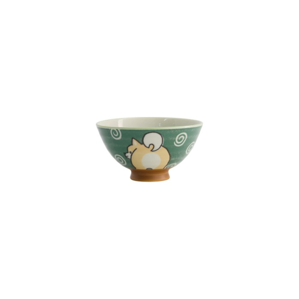 Reisschale Kawaii Shiba-Dog Grün, Porzellan, 350 ml, Art.-Nr. 20985