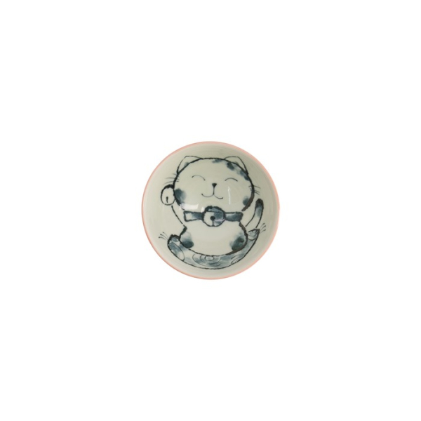 Rice Bowl Kawaii Cat Pink, Porcelain, 300 ml, Item No. 21023
