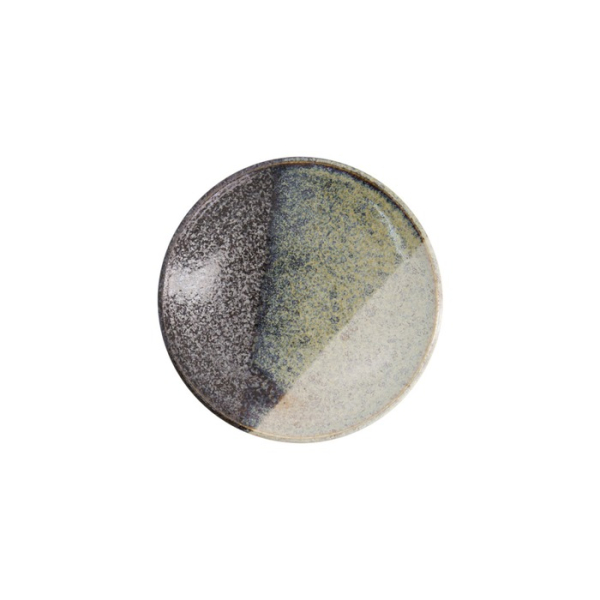 Plate Oboro Yamakage Black, Brown, White, Stoneware, Ø 16.7 cm, Item No. 21087
