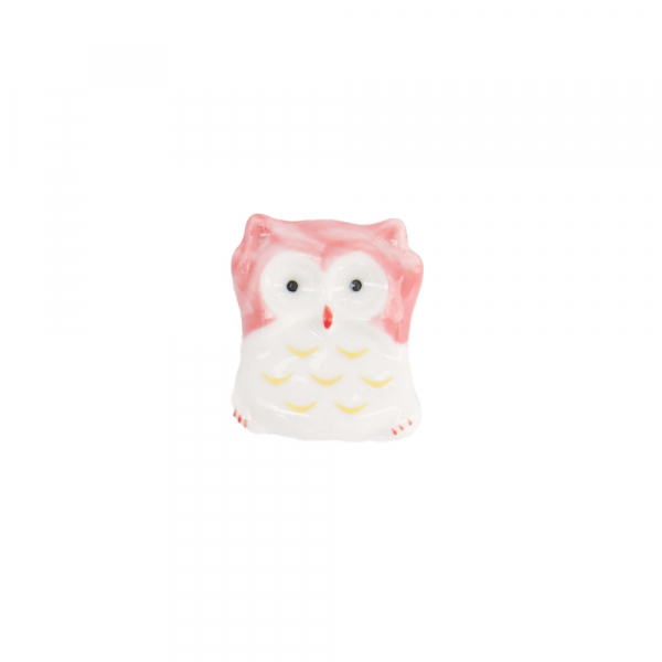 Owl Pink Chopstick Rest at Tokyo Design Studio 