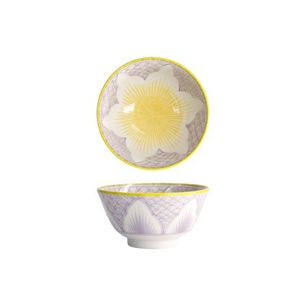 Tayo Bowl Lily Flower Purple, Porcelain, 300 ml