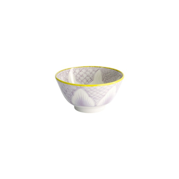 Tayo Bowl Lily Flower Purple, Porcelain, 300 ml, Item No. 21159