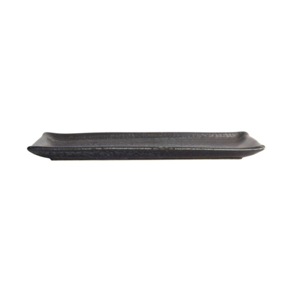 Sushi-Platte Onyx Noir Schwarz, Porzellan, 28,5 × 12,5 cm, Art.-Nr. 21351
