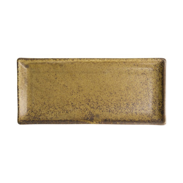 Sushi Plate Iga Irabo Brown, Porcelain, 28.5 × 12.5 cm, Item No. 21357