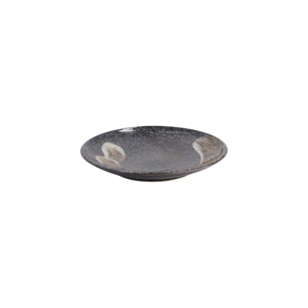 Plate Arahake Black, Brown, Stoneware, Ø 16.7 cm, Item No. 21424