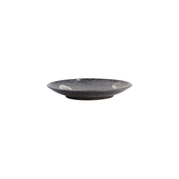 Plate Arahake Black, Brown, Stoneware, Ø 16.7 cm, Item No. 21424