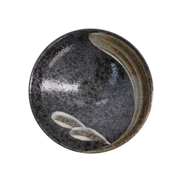 Bowl Arahake Black, Brown, Stoneware, 1.4 L, Item No. 21435