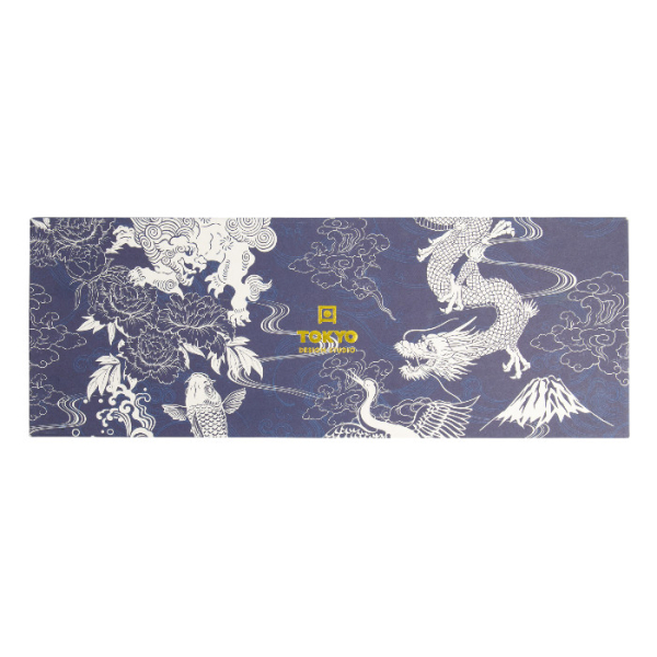 TDS, Sushi Geschenk-Set mit Essstäbchen, Japonism Carp, 3Stk, Blau, 28.5x14cm + 9x3cm,  Art.-Nr. 21519