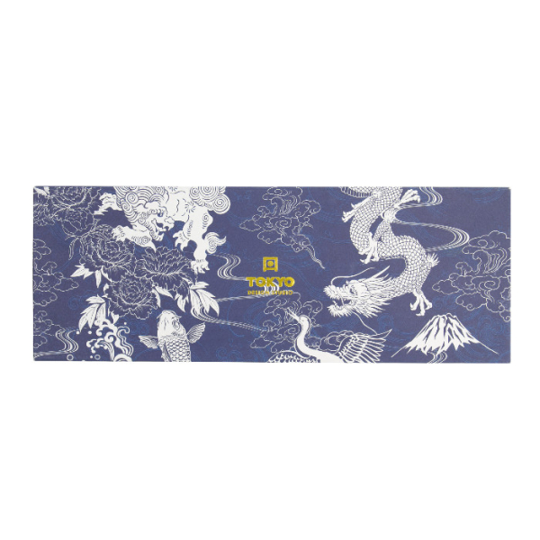 TDS, Sushi Geschenk-Set mit Essstäbchen, Japonism Crane, 3Stk, Blau, 28.5x14cm + 9x3cm,  Art.-Nr. 21521