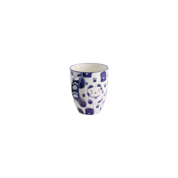 Tasse Kawaii Lucky Cat Blau in Geschenkbox, Porzellan, 380 ml, Art.-Nr. 21528