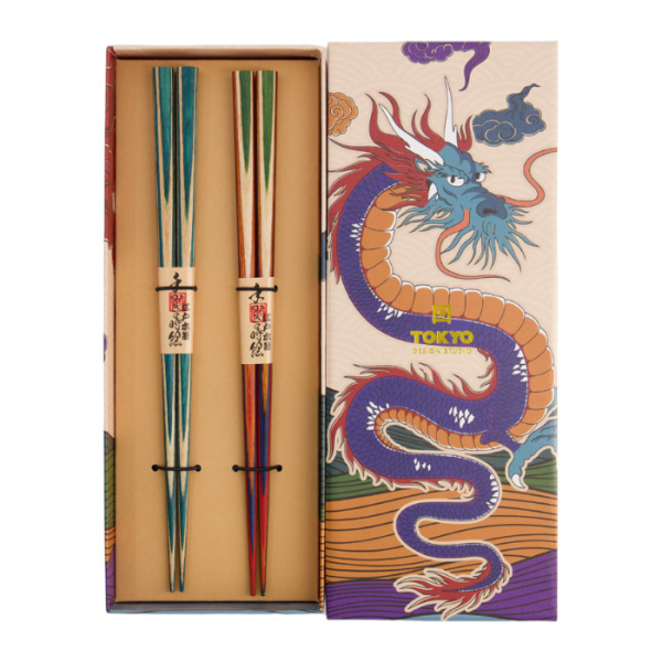 Dragon Chopstick Set 2 pair at Tokyo Design Studio (picture 2 of 5)